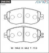 ������� ��������� PF-1325/24 Advics SN659E (� SXE10 JZX110 JZS171 16#) SN659E ����