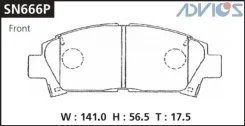 ��������� ������� Advics SN666P SN653P GP02108 PF5365 DFP666 AV781 AV803 BD-7520 D2145 PN1362 NP1077 SN666P ����