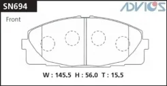 ������� PF-1516 SN694 Advics SN694 ����