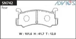 ��������� ������� RR Advics SN742, ������ ������ SN742 ����
