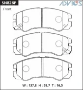 ������� ��������� Advics SN828P ��������, �����/������ SN828P ����