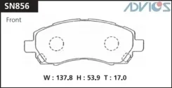 ��������� ������� PF-7398/SN856 (A-462) Advics SN856 SN856 ����