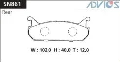 ��������� ������� Advics SN861 SN630 D0021 55800-62G01 55800-62G11 SN861 ����