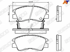 ������� ��������� �������� �������� �������� ��� Mitsubishi Galant/Legnum EA_A/EC_A (1.8/2.0), Lancer VI AN-312WK Akebono ���. AN-312WK AN312WK ����