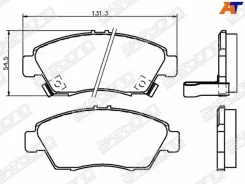 ������� ��������� �������� �������� Honda JAZZ III (GE, GG, GP) 08 AN-377WK Akebono AN-377WK AN-377WK AN377WK ����