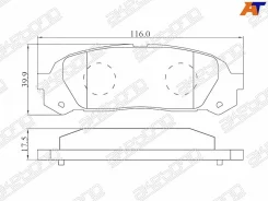 ������� ��������� ������ Akebono AN-467K AN467K ����