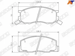������� ��������� �������� �������� ��� Toyota Previa 96-00 AN-469WK Akebono AN-469WK AN-469WK AN469WK ����