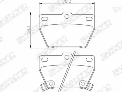 ������� ��������� ������ RAV4 0446642030/50 Akebono AN484WK AN484WK ����