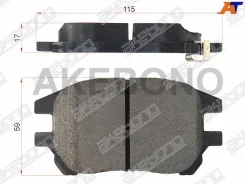 ������� ��������� �������� �������� �������� ��� Lexus RX300 (MCU15) 01- AN-678WK Akebono AN-678WK AN-678WK AN678WK ����