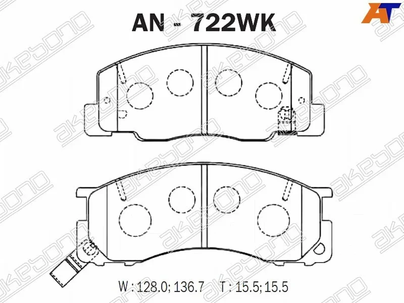 ������� Akebono AN-722WK AN722WK ����