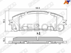 ������� ��������� ������ Akebono AN-815K AN815K ����