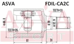 ���� ���������� ����� 26x36x31 ASVA FDIL-CA2C FDILCA2C ����