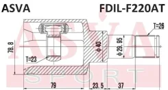���� ���������� ����� 23x40x26 ASVA FDIL-F220AT FDILF220AT ����