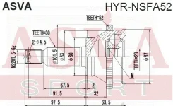 ���� ����. Hyundai/KIA Santa FE CM 2006-2012 Hyrnsfa52 HYRNSFA52 ����