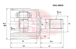 ���� ���������� ����� 35X33X28 ASVA KAIL-XM24 KAILXM24 ����
