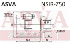 ���� ���������� ������ 36x50x28 ASVA NSIR-Z50 NSIRZ50 ����