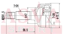 ���� ������� | ����� | Toyota/ Passo 1, 0/26*47*24 �� TY75 ����