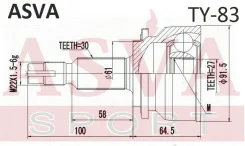 ���� �������� 27x61.2x30 ASVA TY-83 TY83 ����