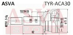 ���� ������� | ��� ����/��� | Asva TYR-ACA30 TYRACA30 ����