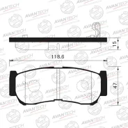 ������� ��������� �������� Avantech ������ (��������������� �������� � �����. ) ������� �� ���. AV141 Hyundai Santa FE 2006 - 2013 / JAC T6 2018 - 202...