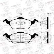 ������� �������� Focus, JBP-0279, 1 425 406, 1 763 301, YS4Z2001AA, 3S4Z-2001-AA, PN0119, AV112, Avantech (C / 17 / 57) AV112 ����