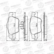 ������� ��������� �������� Avantech �������� Volvo S60 2010 - 2018 / Volvo S80 2006 - 2012 / Volvo XC70 2007 - 2016 AV2004 ����