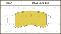 ������� ��������� Citroen C4/Berlingo 96- �����. Blitz BB0251 ����