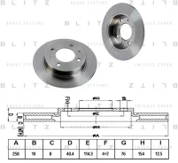 ���� ��������� Hyundai Lantra 90- ����. Blitz BS0286 ����