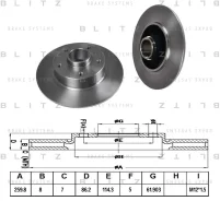 ���� ��������� ������ ������������� Blitz ���� ������ D=260 (432007556R. 432006506R. 432000010R) BS0320 BS0320 ����