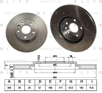 ���� ��������� FORD Galaxy/Mondeo/S-MAX 06- �����. ����. Blitz BS0340 ����