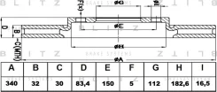 ���� ��������� Toyota LAND Cruiser 07- �����. ����. Blitz BS0353 ����