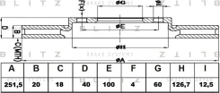 ���� ��������� Suzuki Swift 05- �����. ����. Blitz BS0438 ����