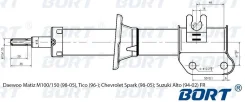 ������ 332100 (G21845012R) BORT /Front RH Daewoo Matiz M100/150 98-05, Chevrolet Spark 98-05/(��������� �����! ) BORT [G21845012R], ������ �������� G2...