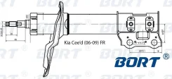 ������ 339257 (G22048011R) BORT /Front RH Kia Ceed 06-/(��������� �����! ) BORT [G22048011R], ������ �������� G22048011R ����