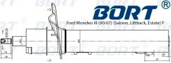 ������ 335922 (G22252002) BORT /Front Ford Mondeo III 00-07/ BORT [G22252002], �������� G22252002 ����