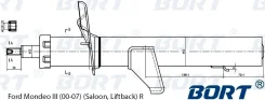 ������ 335923 (G22252041) BORT /REAR Ford Mondeo III B5Y, ����� B4Y 00-07/ BORT [G22252041], ������ G22252041 ����