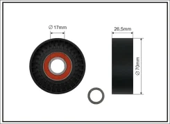 ����� ���������� ����� Caffaro 17x70x26 ������� (+�����) MB 11-00 1100 ����