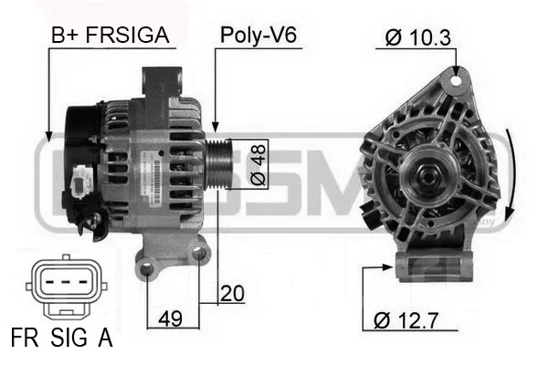 ��������� 14V 105A ERA 210357 210357 ����