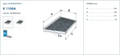 ������ ������ 203 /�����/ - �����:Filtron - ���:K1106A (A2038300918) Filtron K1106A K1106A ����