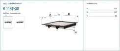 ������ ������ Filtron K11432X K11432X ����