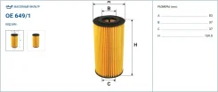 ������ �������� Filtron OE6491 OE6491 ����