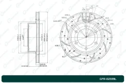 ���� ��������� ��������������� ������������� G-brake GFR-02339L ����� G-Brake GFR-02339L GFR02339L ����