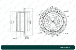 ���� ��������� ��������������� ������������� G-brake GFR-02452L ����� G-Brake GFR-02452L GFR02452L ����