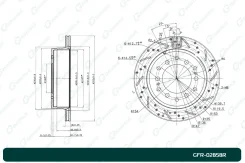 ���� ��������� ��������������� Toyota GBrake GFR02858R GFR02858R, ������ GFR02858R ����