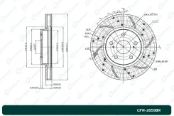 ���� ��������� ��������������� ������������� ������ Gbrake GFR20598R GFR20598R ����