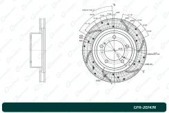 ���� ��������� GFR-20747R ������ ���������������/����. G-Brake GFR20747R ����