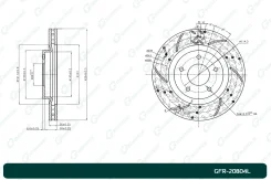 ���� ��������� ��������������� ������������� G-brake GFR-20804L ����� GFR20804L ����
