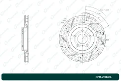 ���� ��������� ��������������� G-brake GFR-20840L ����� Gbrake GFR20840L GFR20840L ����