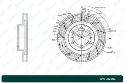 ���� ��������� ��������������� Toyota GBrake GFR21220L GFR21220L 1GRFE, ����� GFR21220L ����