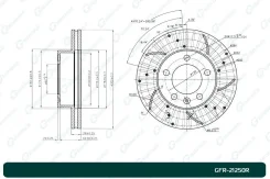 ���� ��������� ��������������� ������������� G-brake GFR-21250R ������ Gbrake GFR21250R GFR21250R ����